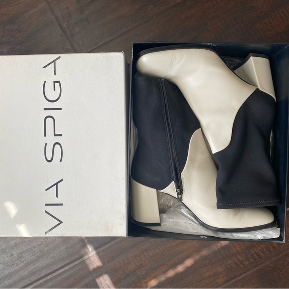 Via Spiga two tone ankle boots - Picture 3 of 4